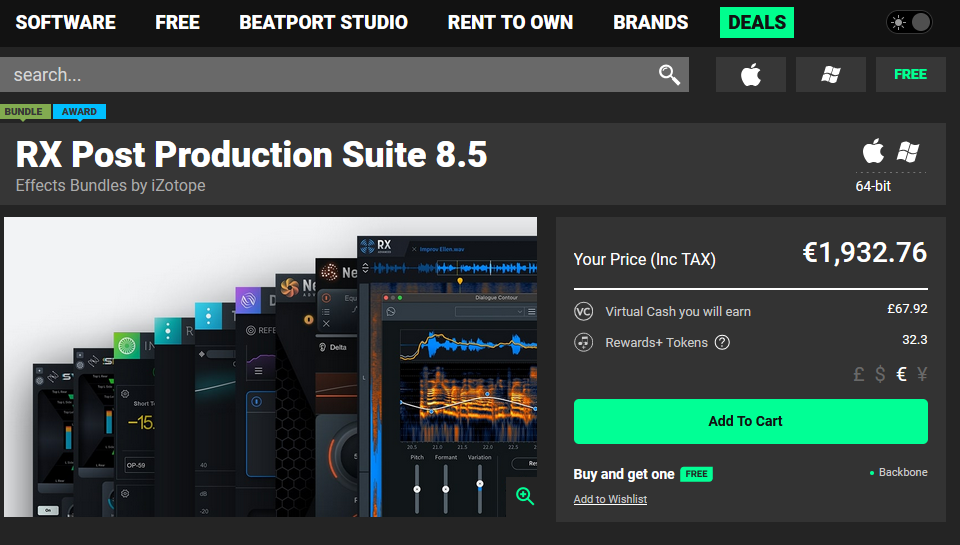 iZotope iZotope Post Production Suite 8.5 (RX 11 Advanced,